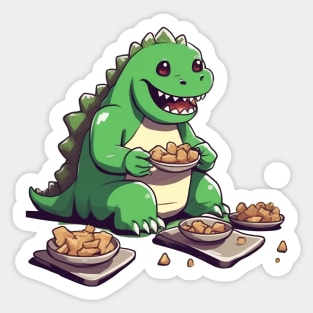 Godzilla diet tomorrow Sticker